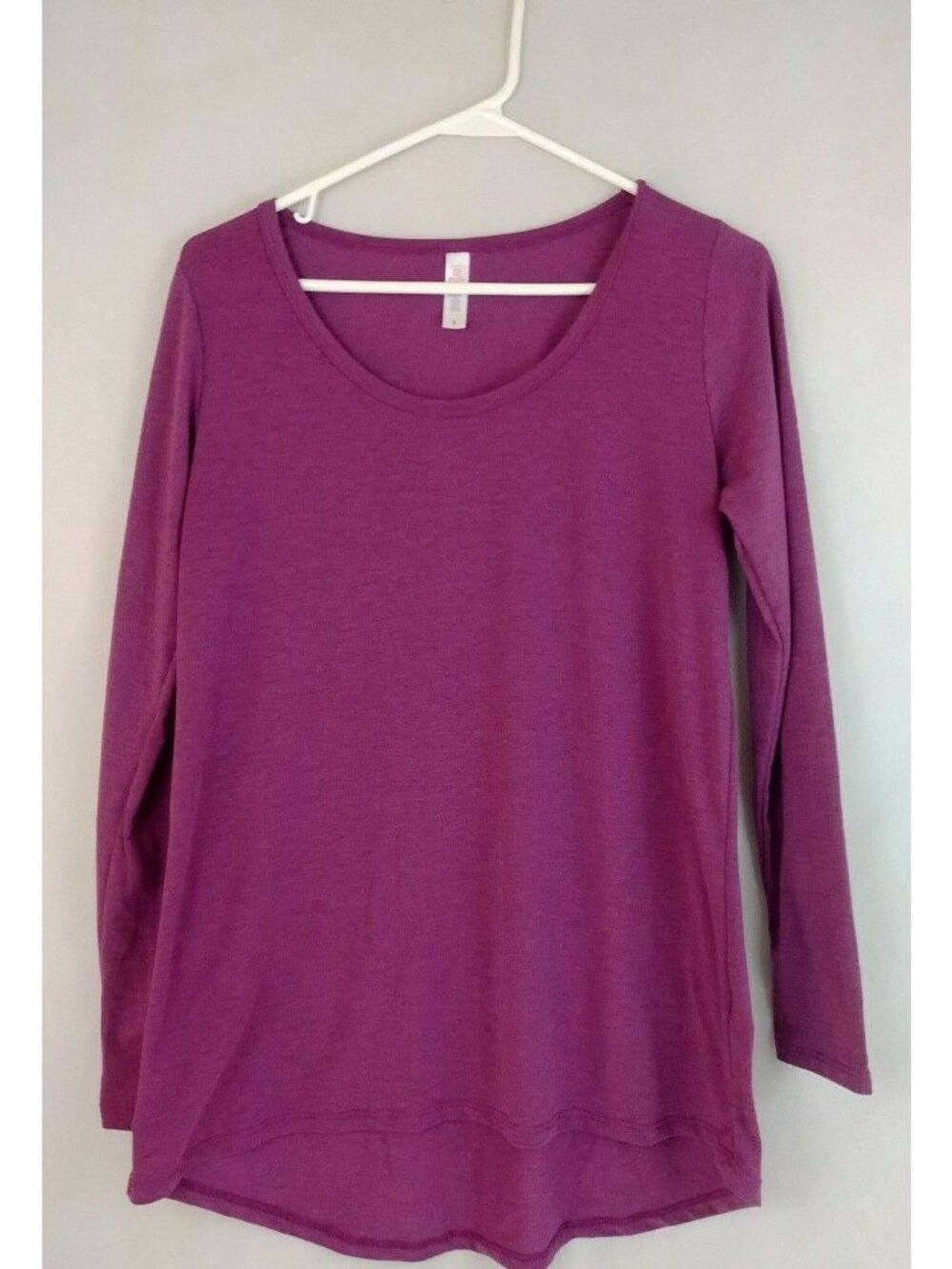 Lularoe Simply Comfortable Long Sleeve Fuschia Purple Shirt Size Small